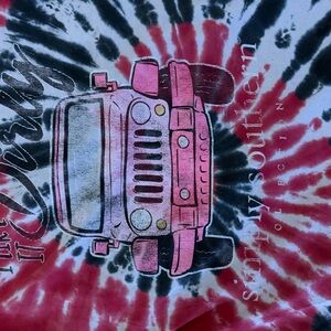 Simply Southern Pink and Black Tie-Dye Long Sleeve Tee